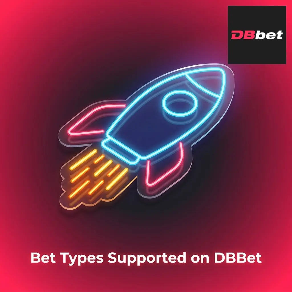 DBBet bet slip showing Single, Parlay, and System bet types for different risk levels and betting strategies
