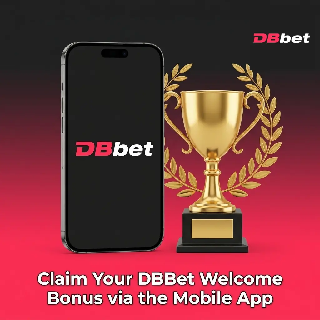 DBBet mobile app on Android and iOS showing welcome bonus claim process with 100% first deposit bonus up to IDR 2,057,988