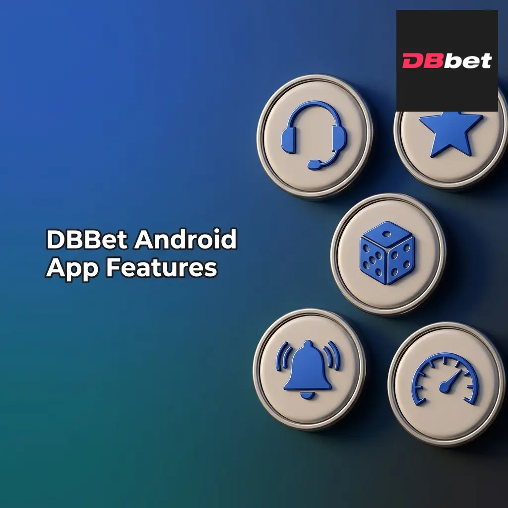 DBBet Android app features showing sportsbook, live casino, payments, and account management for Indonesian players