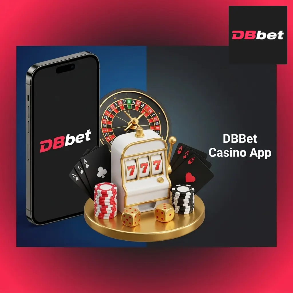 DBBet casino app interface showing live dealer games, slots, and table games from Pragmatic Play and Evolution Gaming