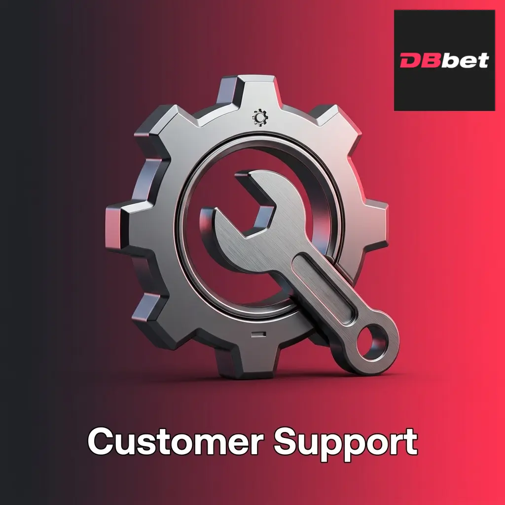 DBBet 24/7 customer support channels including live chat, email, and help centre available in app
