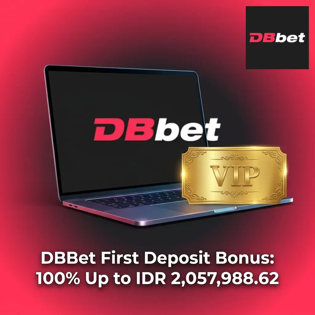 DBBet 100% first deposit bonus up to IDR 2,057,988.62 for new players on casino and sports betting