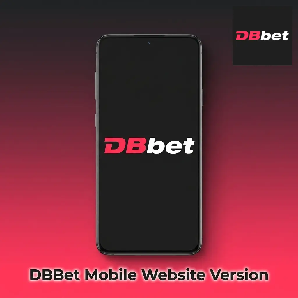 DBBet mobile website interface on smartphone browser with sports betting and live casino features for Indonesian players