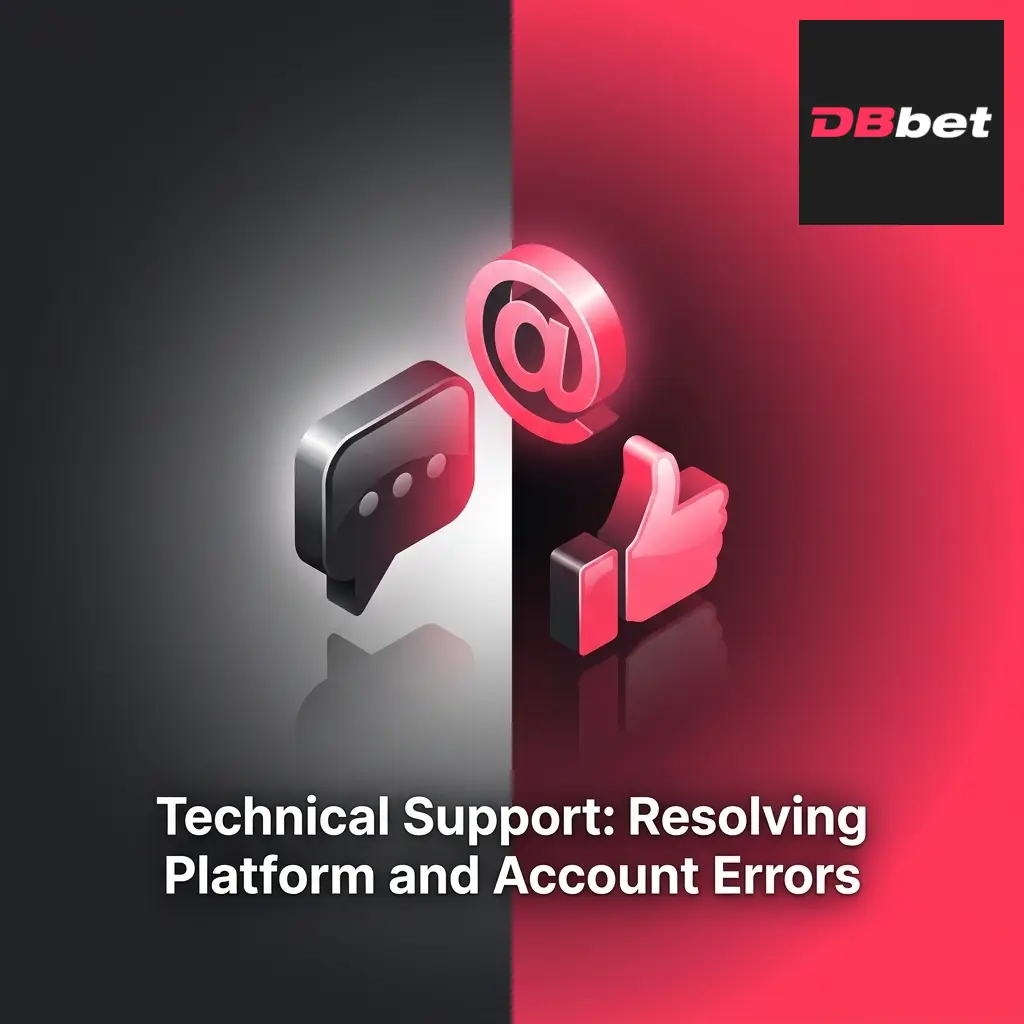 DBBet technical support resolving platform errors, payment failures, and account access issues via chat, email, or helpline.