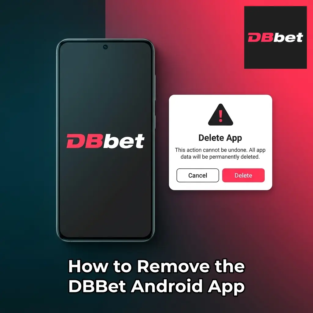 Step-by-step guide to uninstalling the DBBet Android app via Settings or home screen long-press method