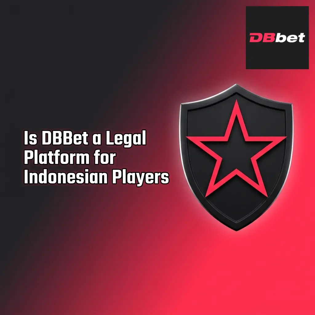 DBBet legal platform for Indonesian players showing international gaming license SSL encryption and responsible gaming tools