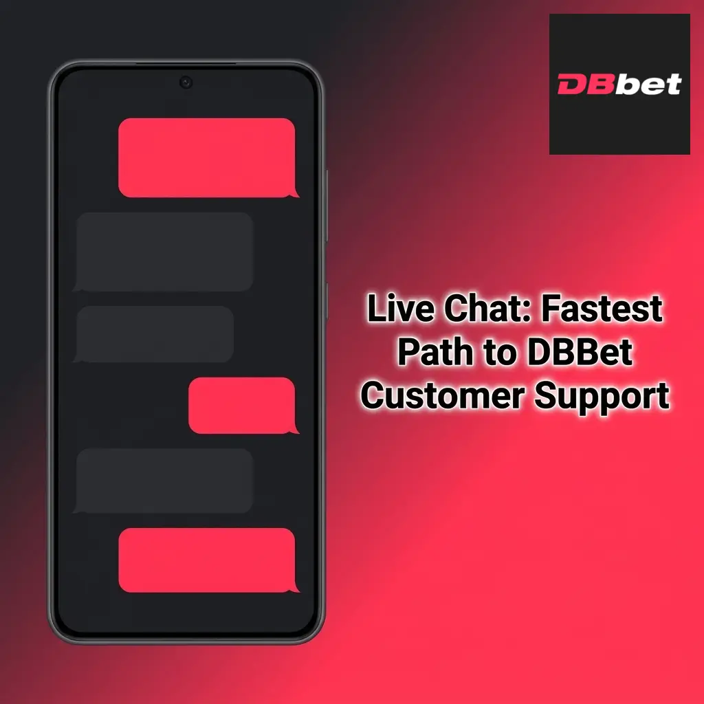 DBBet live chat support interface showing 24/7 customer assistance with fast response times under 3 minutes