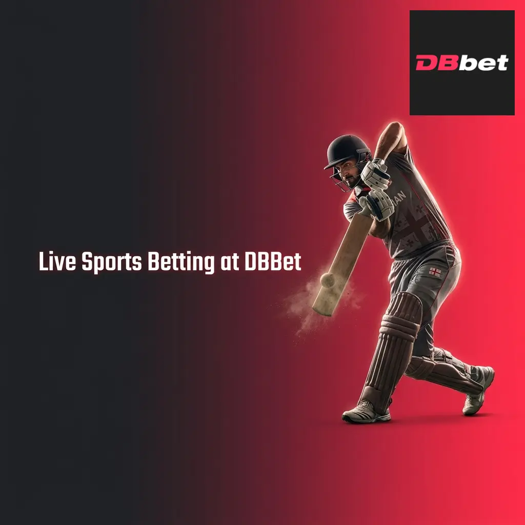 Live sports betting interface at DBBet showing real-time odds for football, basketball, tennis, and more markets