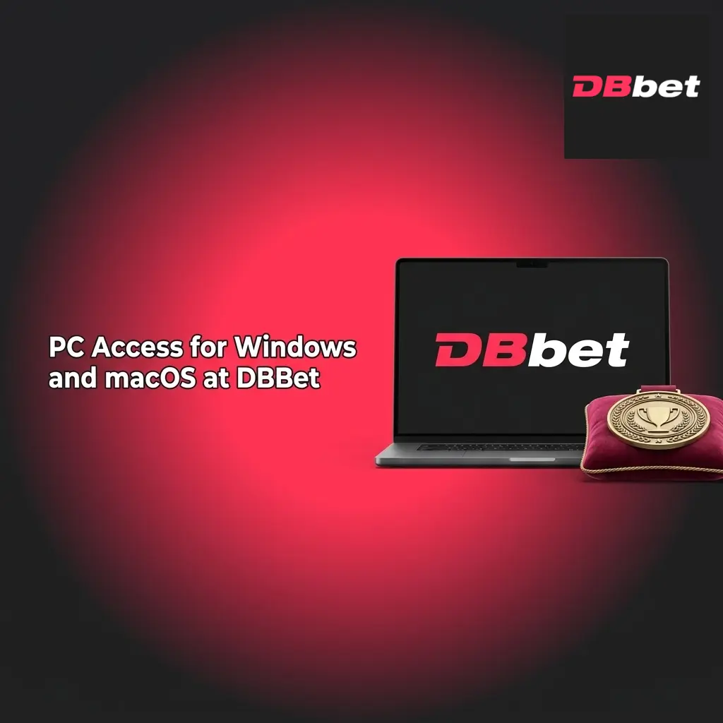 DBBet desktop access on Windows and macOS via Chrome, Firefox, Edge, or Safari browser without downloading software