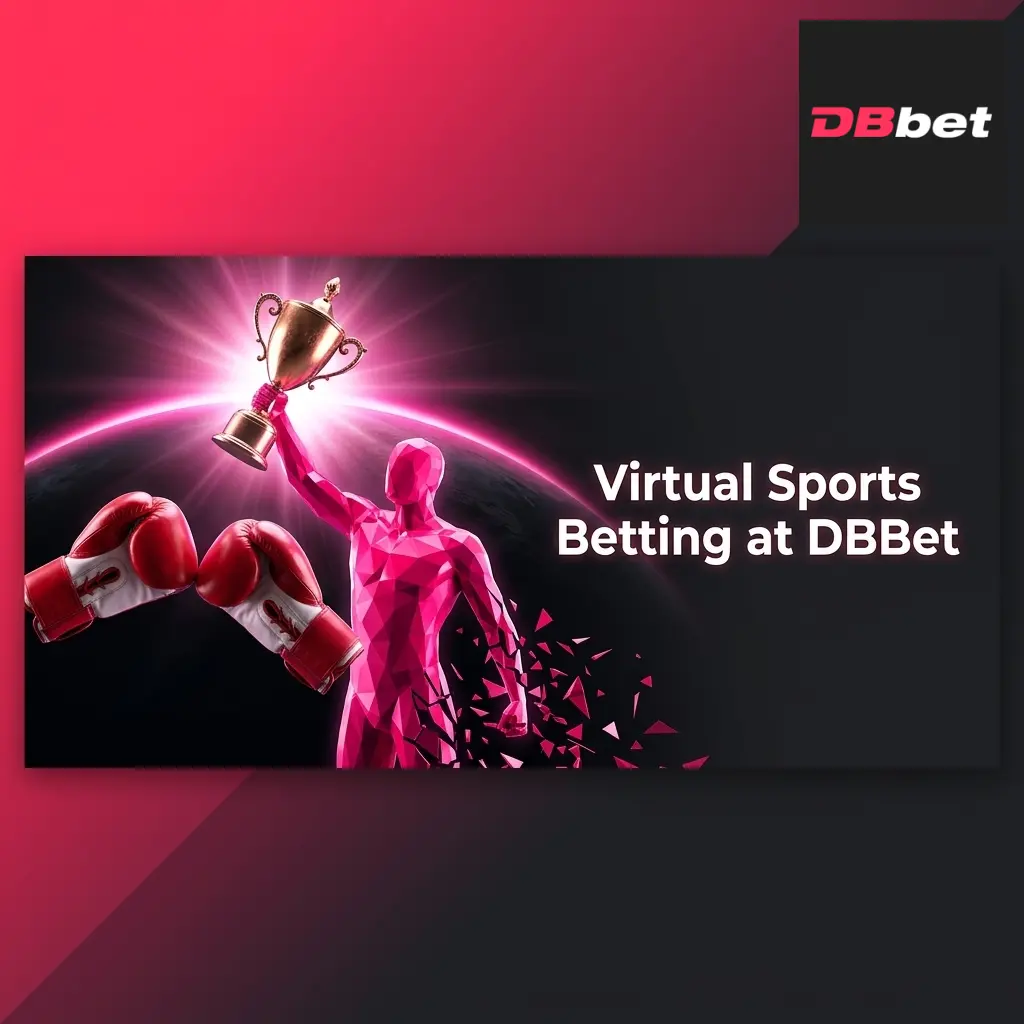 Virtual sports betting interface on DBBet featuring football, basketball, horse racing, and tennis available 24/7