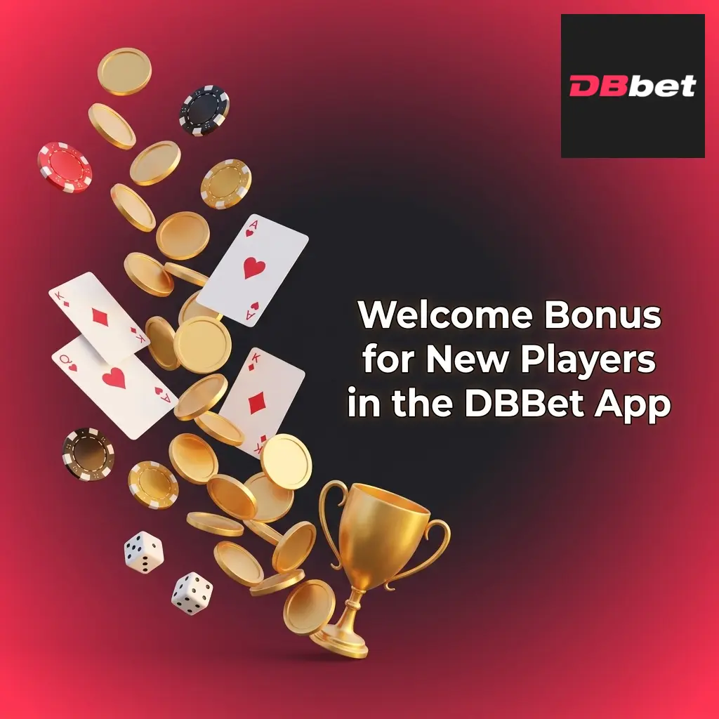 DBBet app welcome bonus options showing 100% deposit match up to IDR 2,057,988 for sports and casino new players