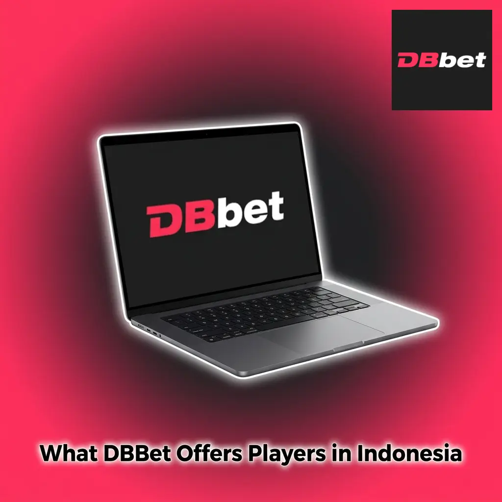 DBBet platform for Indonesian players showing sports betting, casino games, SSL security, and mobile app features